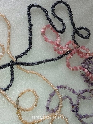 Necklaces pack of four used with beads for smaller jewelry