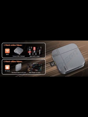 2026 Android 14 Al Box ασύρματος προσαρμογέας CarPlay Android Auto TV νέος