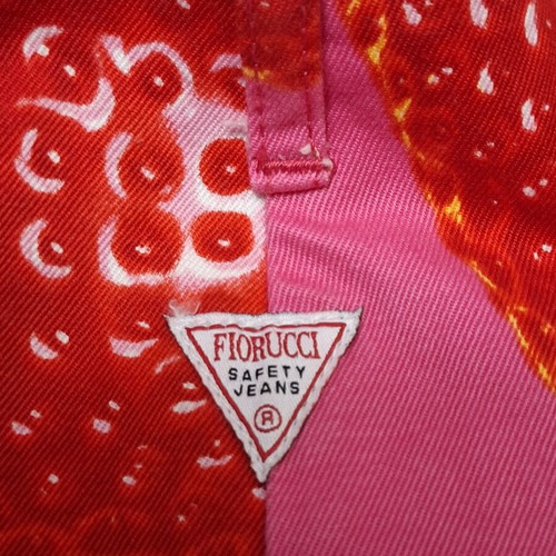 Fiorucci Grace vintage skirt used with strawberry print, made in Italy