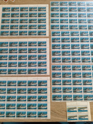 Vintage Greek Stamps "Hellenic Navy" 1978 Unused Set