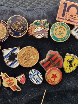 Pins used, set of 23 different pieces
