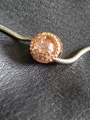 Pandora Charm S925 Sterling Silver Gold Plated Like New