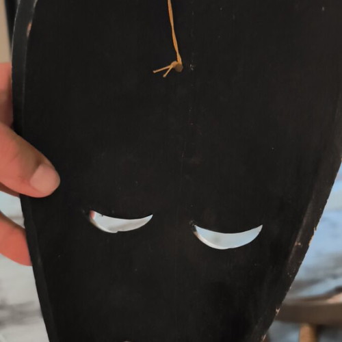 Wooden African wall mask used, 30x18 cm