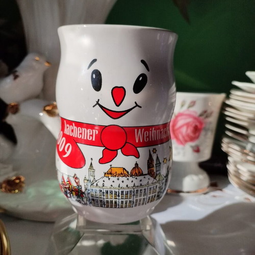 Mohaba Glass Germany porcelain anniversary cup new, 200 ml