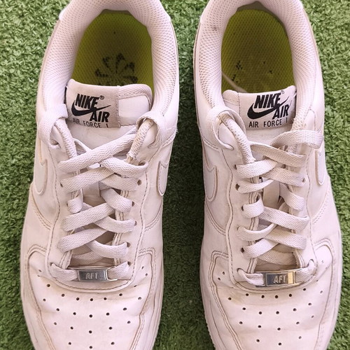 Nike Air Force athletic shoes used, size 38, white leather