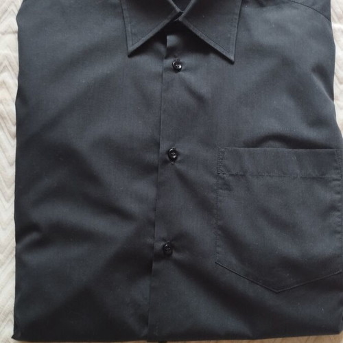Waveland men's black dress shirt, size M