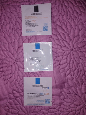 La Roche-Posay cosmetics new, three samples