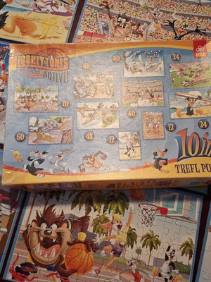Looney Tunes 10 in 1 puzzle like new, 378 pieces