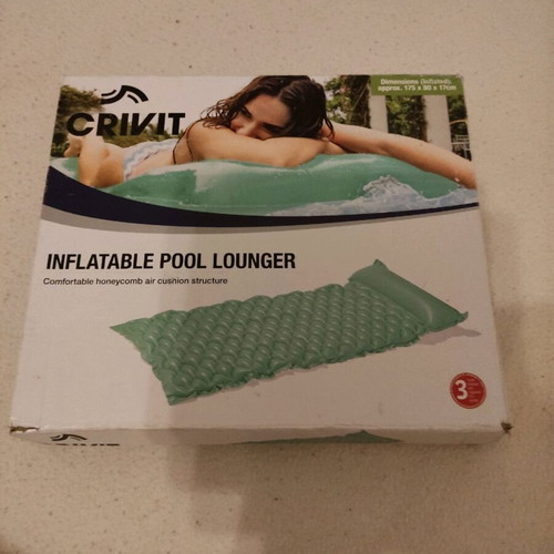 Inflatable pool lounger new dimensions 1.75x80x17cm