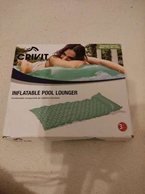 Inflatable pool lounger new dimensions 1.75x80x17cm