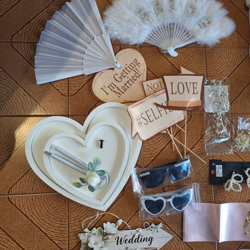 Wedding bride church decoration and equipment set