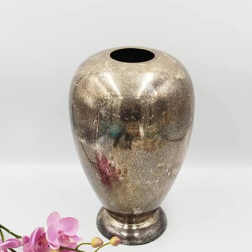 Antique Silver-Plated Vase used with Noble Patina