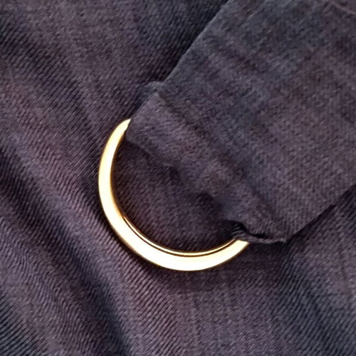 Toi&Moi office dress blue with gold buttons and belt like new