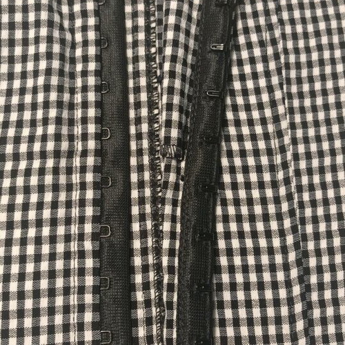 Vintage black and white gingham crop top halter neck like new