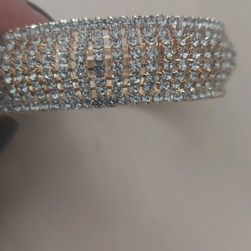 Strass bracelet new, elastic evening