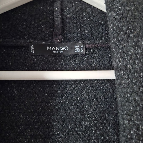 Mango cardigan like new, gray, size M with belt