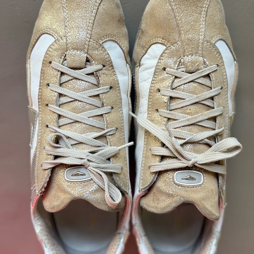 Alberto Guardiani sneakers athletic like new, size 38, gold and silver