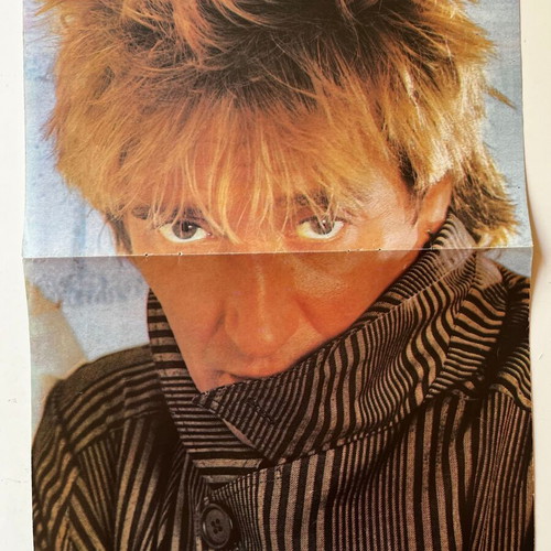 Rod Stewart / A-HA poster used 21cm x 26cm