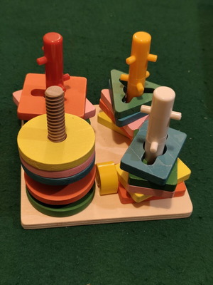 Wooden Montessori Sorting and Stacking Educational Toy