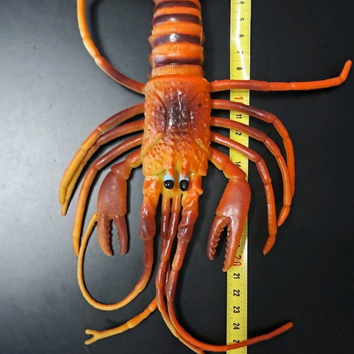Decorative lobsters used, pair, 30cm realistic size