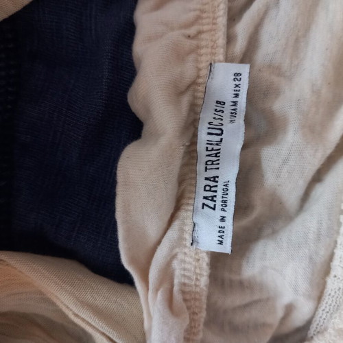 Zara Cropped T-shirt like new, beige, size M