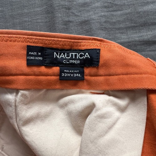 Nautica summer pants size M, like new, orange