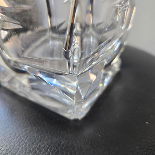 Glass carafes like new, set of three, crystal