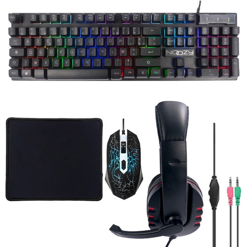 Noozy GS-100 Gaming Set with RGB Keyboard, Mouse, Mousepad and Headset