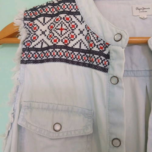 Pepe Jeans dress size M like new, blue, cotton