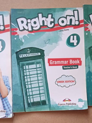 Right on 4 Teacher's Pack used, 3 books with solutions