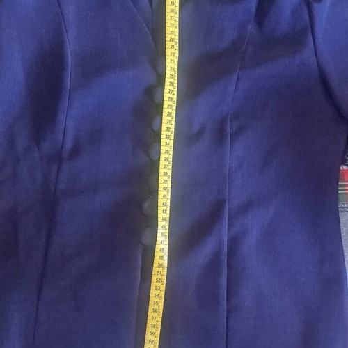 Vintage women's summer suit like new, blue with lace details