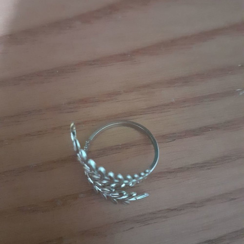 Silver Leaf-Shaped Ring new, fits all sizes