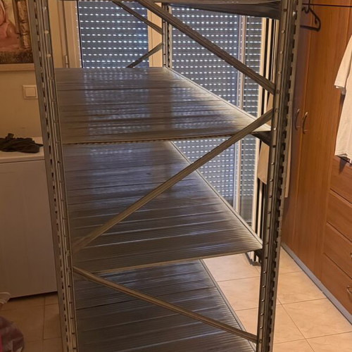 Professional metal shelving unit USA, height 200 width 140 depth 50