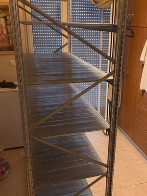 Professional metal shelving unit USA, height 200 width 140 depth 50