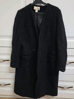 Wool coat H&M like new, black, size S-M