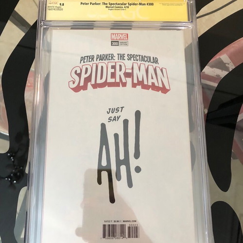 Peter Parker Spectacular Spider-Man 300 signed Adam Kubert CGC graded 9.8