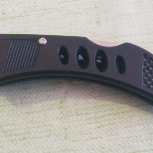 Folding Pocket Knife Stainless Steel lockback with clip like new