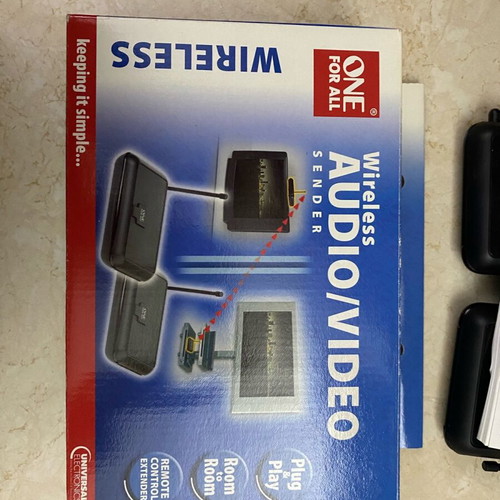 One For All SV 1715 wireless audio/video sender used