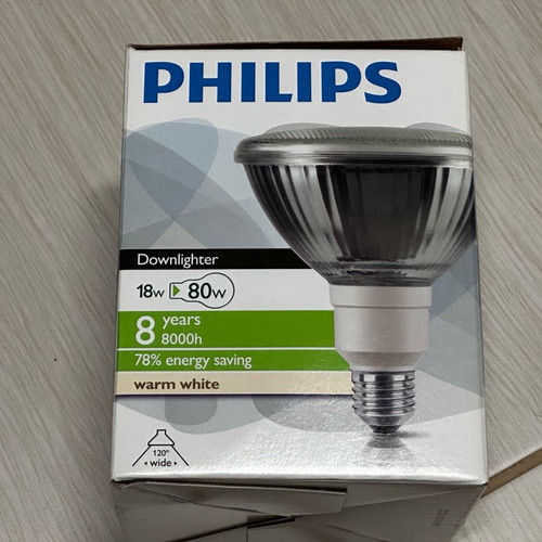 Philips Downlighter 18W energy-saving bulbs new, pack of 2