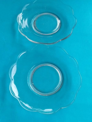 Glass plates used, set of 2 pieces