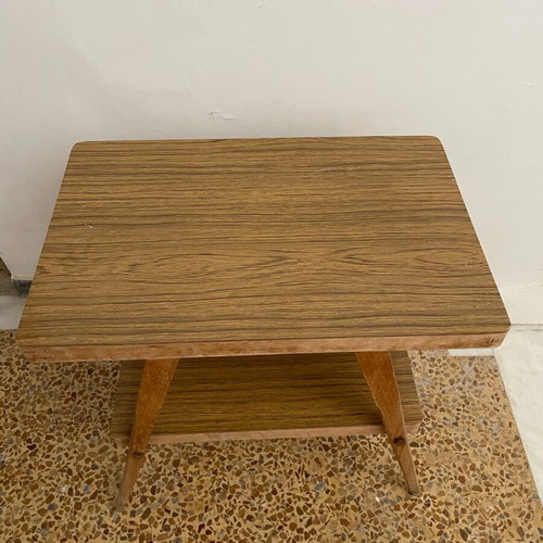 Bedroom furniture set used, iron bed frame with wood-look formica