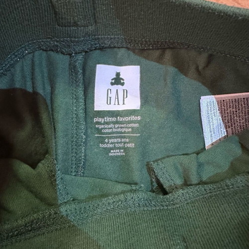 Gap tracksuit for 4-year-old boy like new, green with dinosaur print