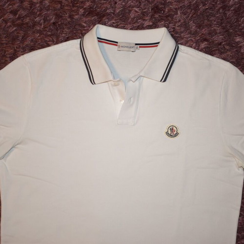 Moncler Polo Shirt Men XL like new, white