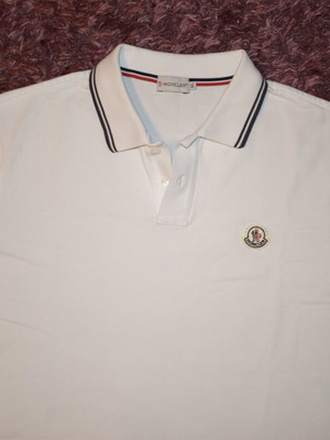 Moncler Polo Shirt Men XL like new, white