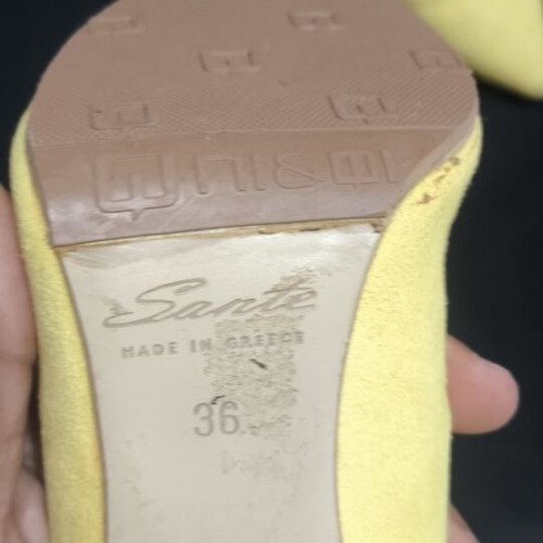 Pumps castor yellow size 36 used