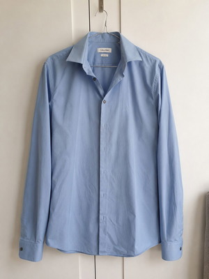Calvin Klein shirt like new, blue, size Medium