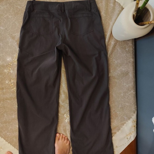 Low-rise pants gray used, size L