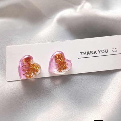 Resin earrings new, handmade