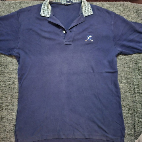 Ralph Lauren short sleeve polo XL blue like new