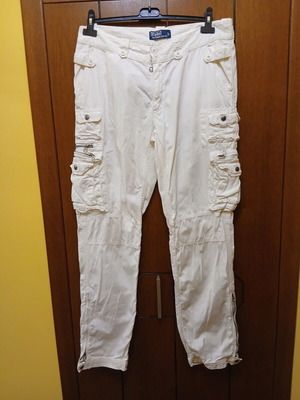 Ralph Lauren men's cargo pants used, white, size L